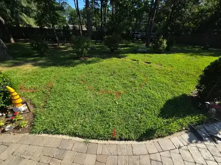 Flagstone patio with raised planter beds (photo 3 of 8)